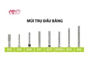 Mũi khoan kim cương NTI mũi trụ đầu phẳng